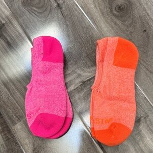 Vibrant Pink and Orange Ankle Socks